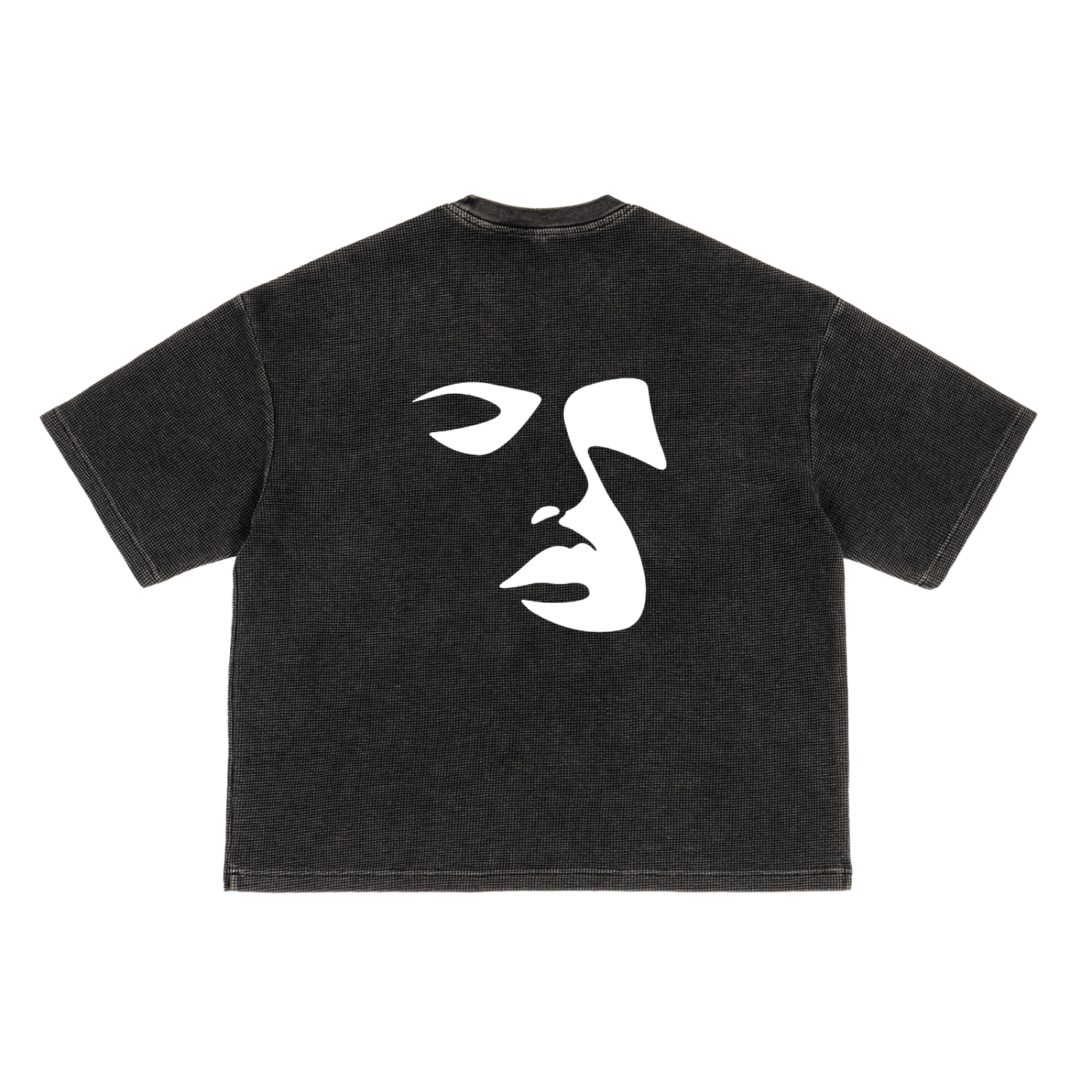 Absxnt Textured Waffle Washed Boxy T-Shirt