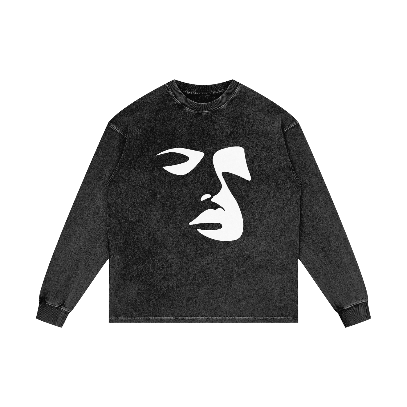 Absxnt Acid Wash Oversize Long Sleeve T-Shirt